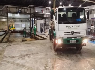 Operação de desobstrução e descontaminação
